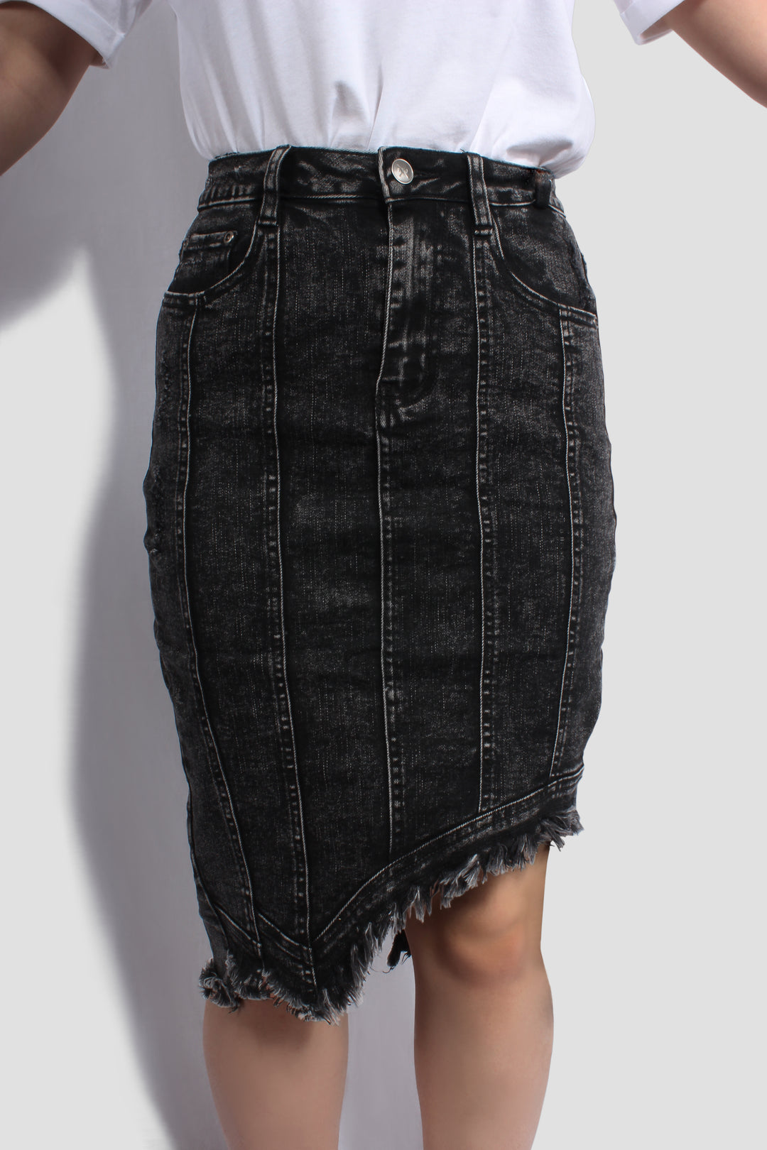 ASHA DENIM MIDI SKIRT