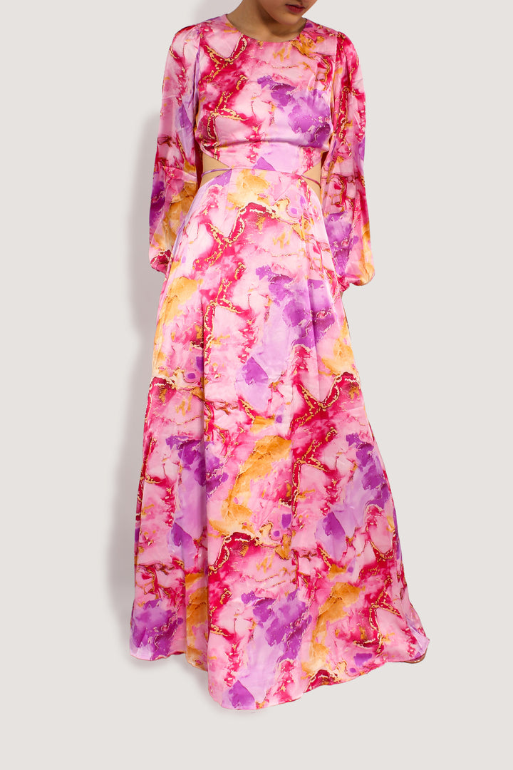 PINK WONDERLAND MAXI DRESS