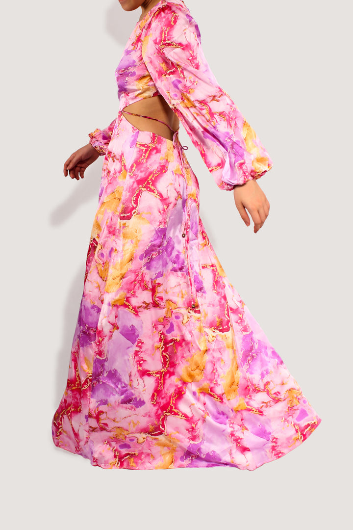 PINK WONDERLAND MAXI DRESS