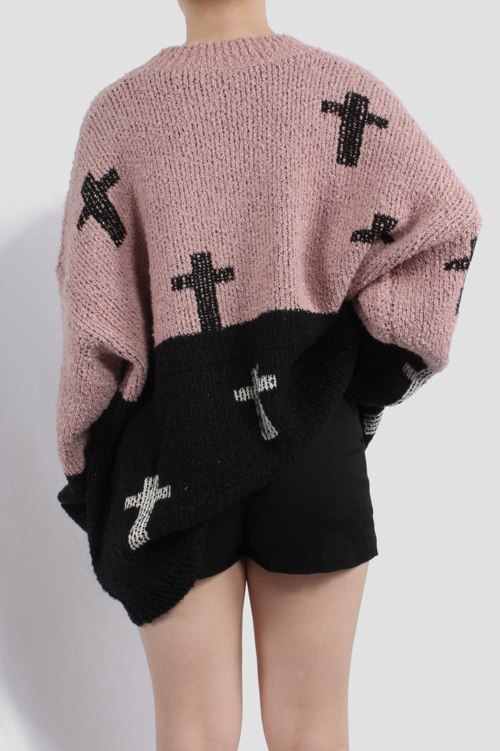 CROSS KNIT JUMPER