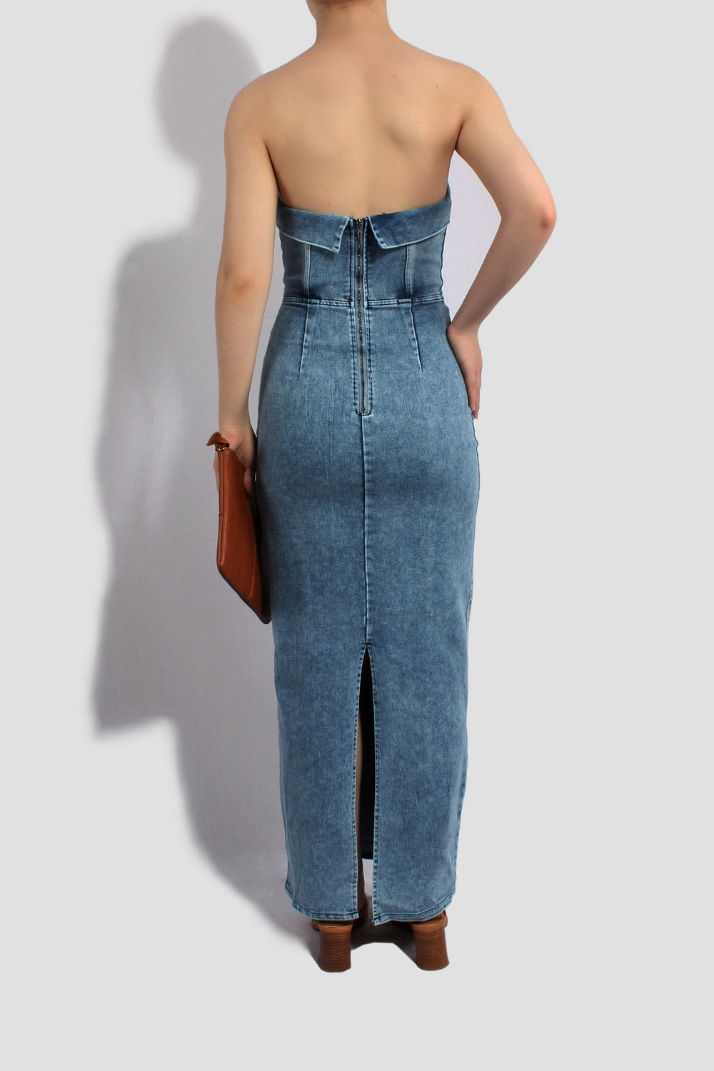 THE SAMANTHA DENIM MAXI DRESS