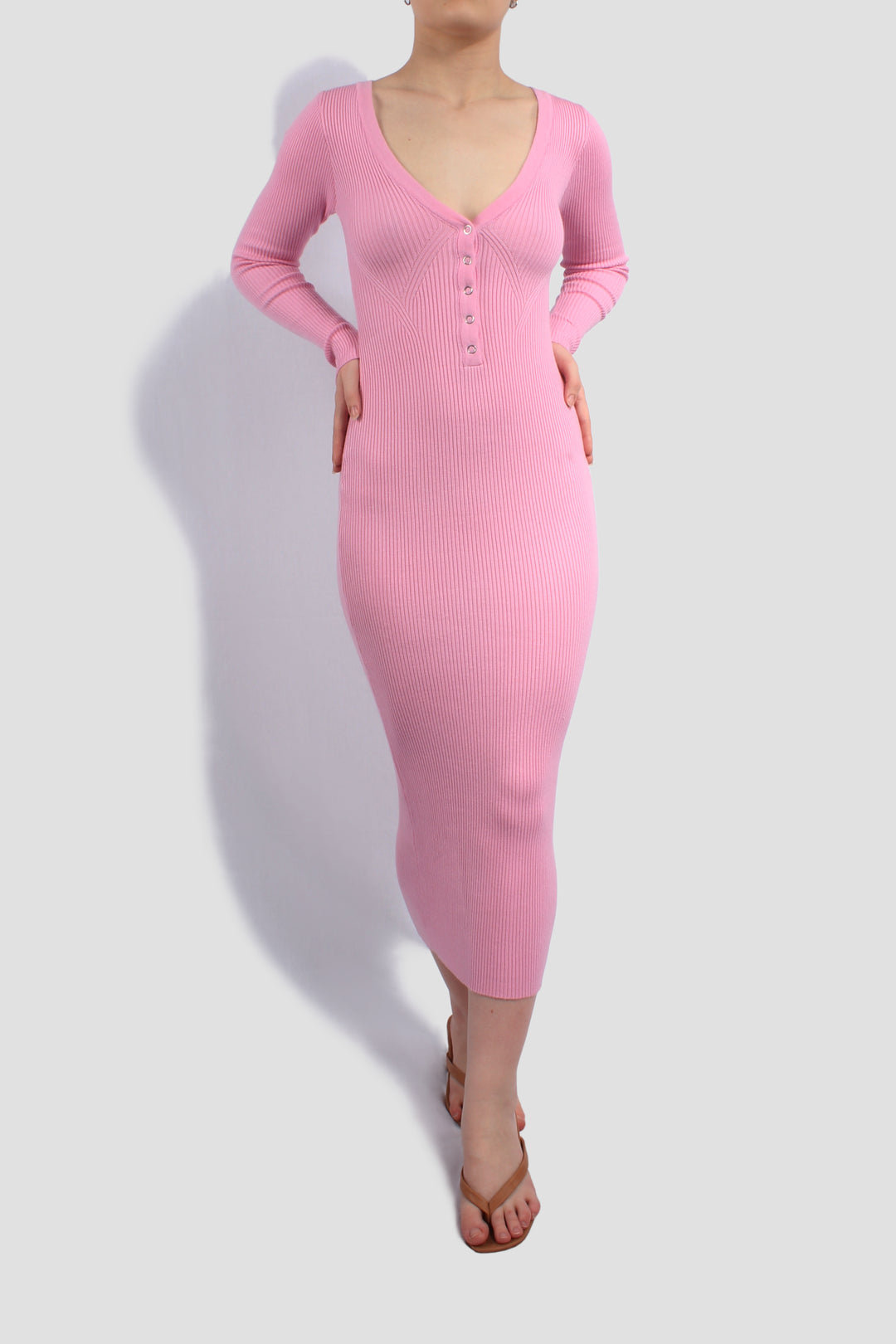 PARIS PINK MIDI DRESS