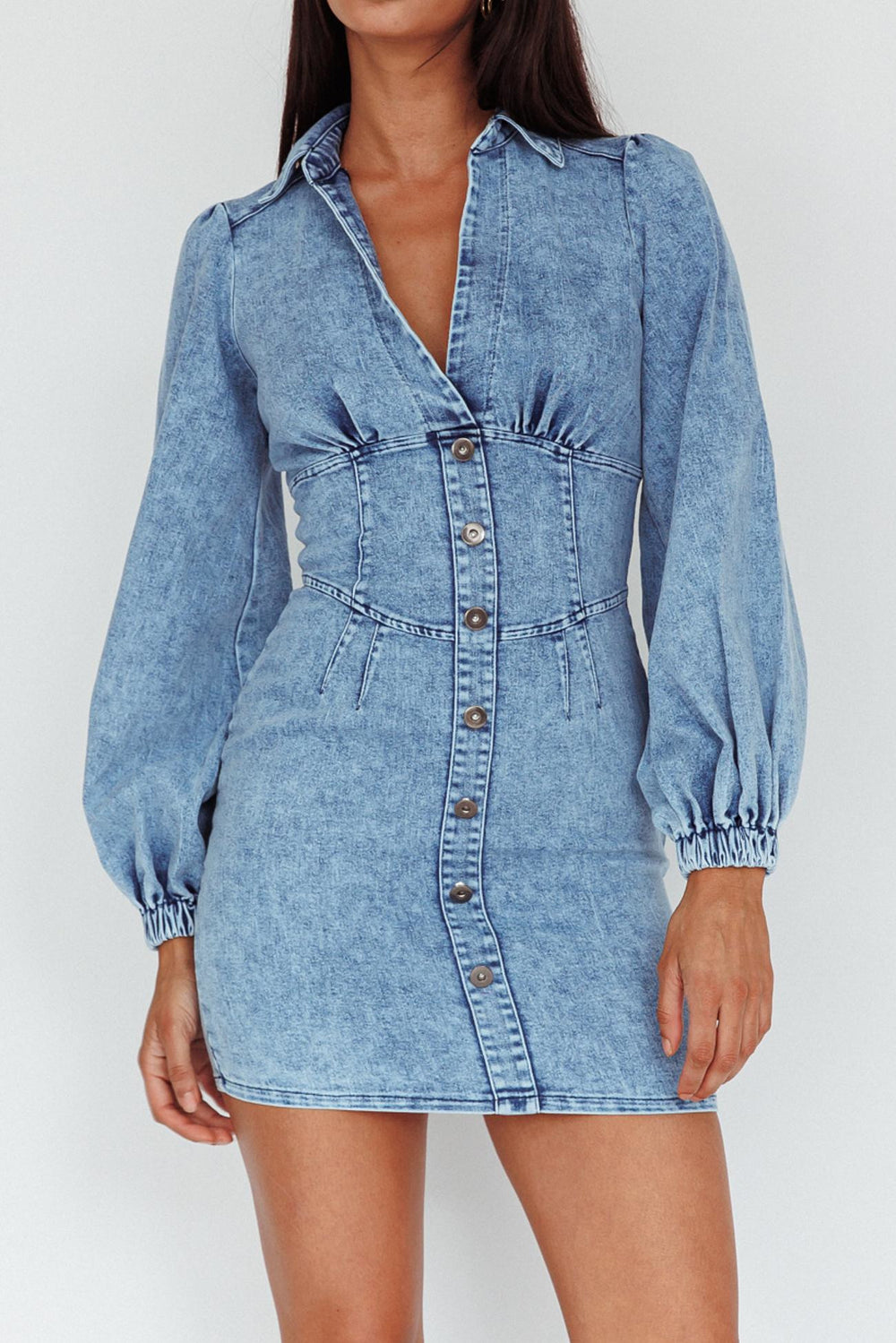 SAHARA DENIM MINI DRESS