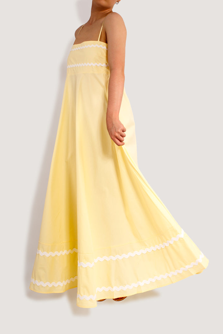 SUMMER WONDER LEMON MAXI DRESS