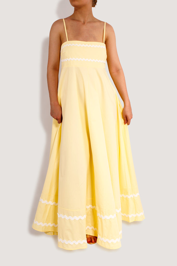 SUMMER WONDER LEMON MAXI DRESS