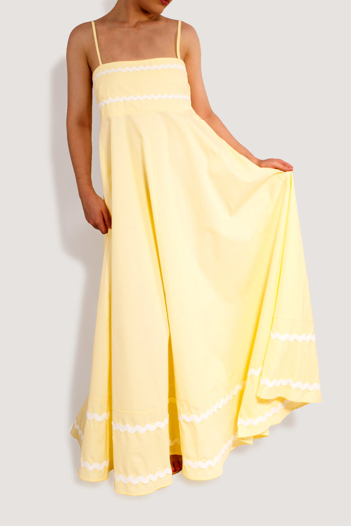 SUMMER WONDER LEMON MAXI DRESS