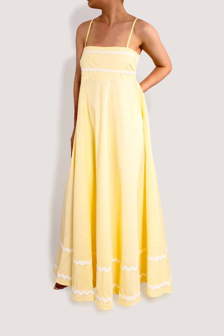 SUMMER WONDER LEMON MAXI DRESS