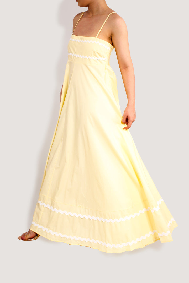 SUMMER WONDER LEMON MAXI DRESS
