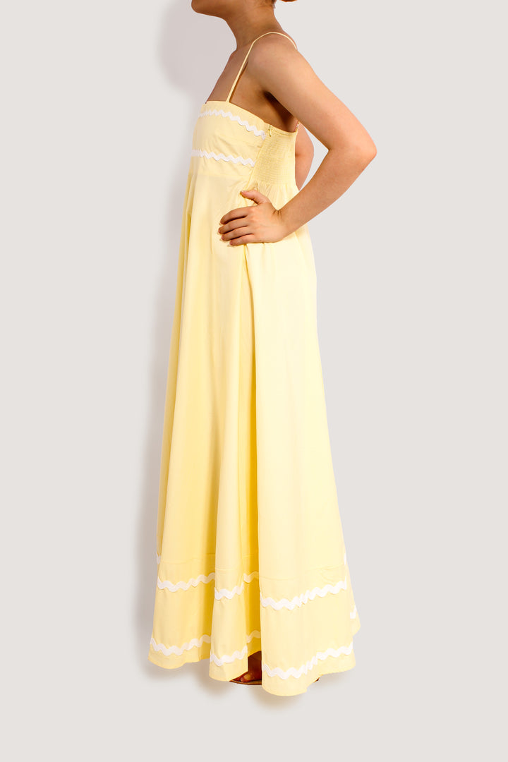 SUMMER WONDER LEMON MAXI DRESS