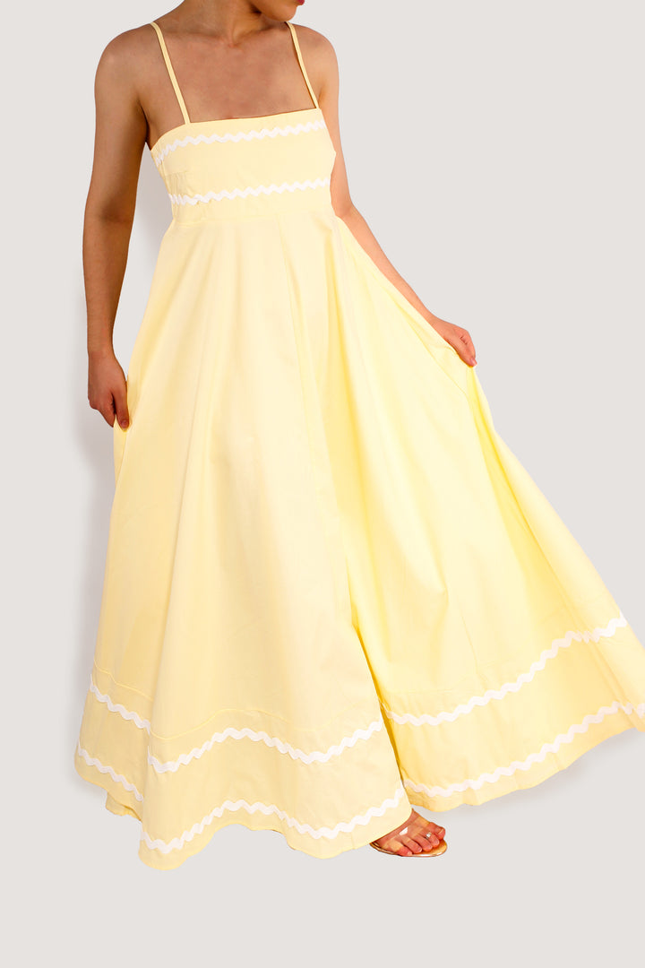 SUMMER WONDER LEMON MAXI DRESS