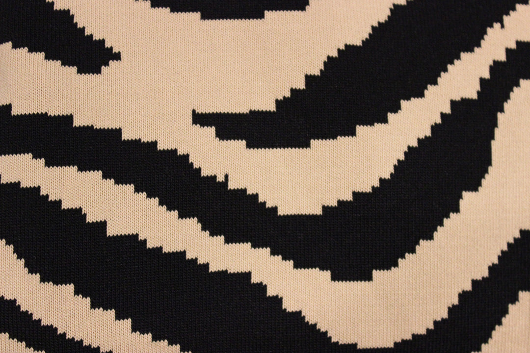 THE CARAMEL ZEBRA MIDI DRESS